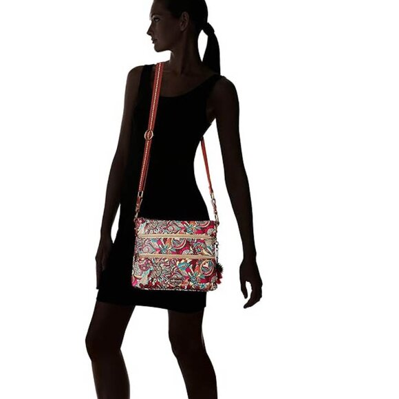 Sakroots Artist Circle Basic Crossbody, Berry - Picture 6 of 6